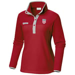 Columbia Women's Benton Springs Micro Fleece Shirt, Intense Red, Small