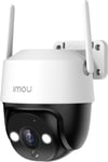 2K(3Mp) 360° Caméra Surveillance Wifi Extérieure, Ptz Caméra Ip Exterieur Wifi, Vision Nocturne Couleur 30M, Détection De Personne Ai, Suivi Intelligent, Étanche Ip66, Audio Bidirectionnel,Sirène