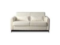 Owen - canapé 3 places convertible - couchage quotidien - matelas 12 cm - en tissu bouclette - Lisa Design