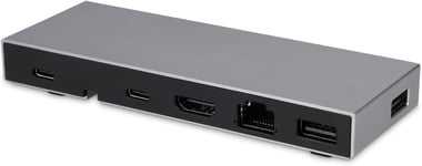 USB-C Compact Dock 2 - Station d'accueil USB-C 4K à 6 Ports,idéale pour MacBook Air/Pro M1/M2 - Space Gray(Q368)