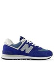 New Balance Mens 574 Trainers - Blue, Blue, Size 8.5, Men