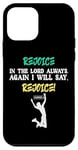 iPhone 12 mini Empowering Christian Rejoice Bible Verse New Testament Gift Case