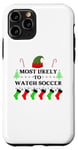 iPhone 11 Pro Most Likely To Watch Soccer Family Santa Elf Hat Case