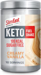 SlimFast Keto Fuel Shake 10 Servings, Creamy Vanilla, 320g, Low Carb Meal Replac