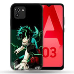 Cokitec Coque pour Samsung Galaxy A03 Manga My Hero Academia Deku Multicolore