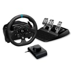 Logitech G923 Volant et pédales pour Xbox Series X|S, Xbox One et PC + Racing Adapter, adaptateur de course pour volant et pédales PRO Racing, Driving Force Shifter, RS Shifter & Handbrake - Noir