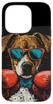 Coque pour iPhone 14 Pro Événement de combat amusant avec ce costume de chien de boxe amusant