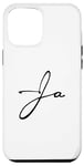 Coque pour iPhone 14 Pro Max Logo signature manuscrit avec couleur noire