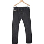 Jeans Diesel  jean droit homme  42 - T4 - L/XL Noir