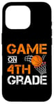 Coque pour iPhone 16 Pro Jeux amusants sur le basket-ball de quatrième année premier jour d'école