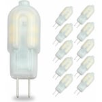 Lucky-88 - 2W G4 Ampoule LED,Bi Pin Base, Boite lactée, 20W Remplacement d'ampoule halogène, ac/dc 12V,conomie d'énergie Lampe Bulb (Blanc froid