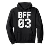 Vintage BFF 03 Best Friends Matching Bestie Friendship Day Pullover Hoodie