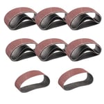 Wanmutrun 20Pièces Bandes Abrasives Set 40x303mm Grain 80 Bandes Abrasifs Convient pour Ponceuse à Bande