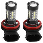 Sjlerst - Ampoules Led H8 H11 Xtreme Super Bright 6000k 2 Pcs H11 H8 12v-24v 80w Voiture Haute Puissance Brouillard Led Ampoules De Jour Ampoule H11