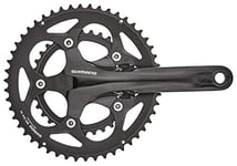 SHIMANO Road FC-RS400 Crankset 2 x 10-Speed 50-34 Teeth Black Crank Arm Length 170 mm 2017 MTB