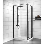 Badplaats - Cabine de Douche Vancouver - 90 x 90 x 190 cm Noir - 6 mm