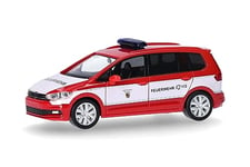 herpa Maquette Voiture, VW Touran Pompiers de Nuremberg, echelle 1/87, Model Allemand, pièce de Collection, Figurine Plastique, 092616