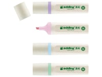 Edding Överstrykningspenna 24 Ecoline Pastell 4 St Assorterade - Edding 24-4-1000 2-5Mm (4-24-4-1000)