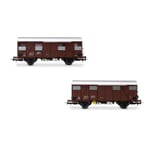 FS 2-UNIT PACK Gs WAGONS WALLS MADE FROM WOODEN PLANKS EP.IV 1:87 Rivarossi