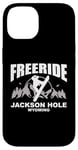 Coque pour iPhone 14 Snowboard Freeride Jackson Hole Wyoming