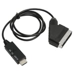 SCART To Converter HD 1080P SCART To Video Adapter With USB