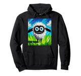 Whimsy in the Field, Funny, Fanciful, Quirky Pullover Hoodie