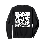 Funny QR scan Code jokes Humor Hidden message Christmas Sweatshirt