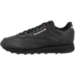 Reebok Femme Classic Leather Sneaker, Black/SILVMT/Black, 40 EU