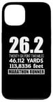 Coque pour iPhone 13 26,2 MILES 46,112 YARDS 313,886 PIEDS MARATHON COURNER Meme