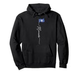 Minnesota State Flag, Minnesota Patriotic Signature Flag Pullover Hoodie