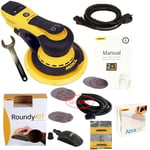 Ponceuse Électrique Mirka DEROS650CV Set + 50 Abranet Disques & Roundykit