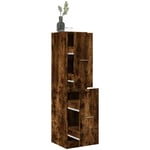 Armoire d'apothicaire chêne fumé 30x41x144,5 cm bois ingénierie