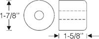 Steele Rubber Products 70-0025-37 Pad, sparewheel standoff post