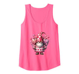 Pink Valentines Candy For Girls Unique Valentines Day Gnome Tank Top