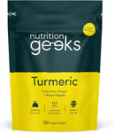 Nutrition Geeks Turmeric Tablets 2000 mg with Black Pepper & Ginger