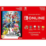Super Smash Bros. Ultimate [Switch Download Code] + Switch Online 12 Months [Download Code]