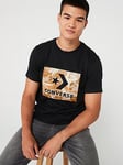 Converse Mens Star Chevron Camo T-Shirt - Black