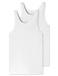 Schiesser 95/5 Organic Cotton Unterhemd schmale Träger sous-vêtement, Blanc, L Homme