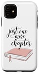 Coque pour iPhone 11 Marque-page rose pour les amateurs de lecture