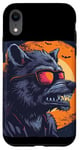 Coque pour iPhone XR Loup-garou amusant avec lunettes de soleil pour les amateurs de loups-garous