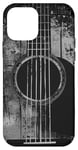 Coque pour iPhone 12 mini Guitare acoustique, vintage, vieilli, musique rock & roll