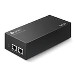 TP-Link TL-POE170S PoE++ Injector (2 Gigabit Ports, Compatible with 802.3af /at/bt, Total Power with up to 60W, Wall Mount and Desktop Design, Plug and Play) Black