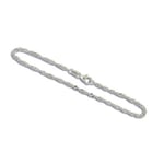 Armbånd gull. SINGAPORE mønster i hvitt gull 14 kt, 18 cm/2,2 mm - 18HV2218