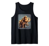 Mammoth with Bright Lights for a Joyful and Happy Costume Tank Top