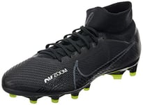 Nike Homme Zoom Mercurial Superfly 9 AG-Pro Artificial-Grass Soccer Cleats, Black/DK Smoke Grey-Summit White-Volt, 45.5 EU