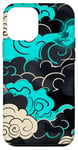 Coque pour iPhone 12 mini Turquoise au-dessus des nuages, graphique de couleur turquoise