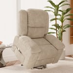 Fauteuil relax Fauteuil de massage - réglage électrique, fauteuil de massage avec vibrations et chaleur, poches latérales - Marron