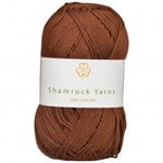 Shamrock Yarns 100% Bomull 8/4 Garn 08 MÃ¸rkebrun