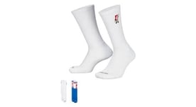 Chaussettes  x2  unisexe nike everyday plus red box blanc bleu rouge