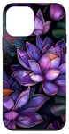 iPhone 12 mini Purple Lotus Flowers Beautiful Floral Flower Case